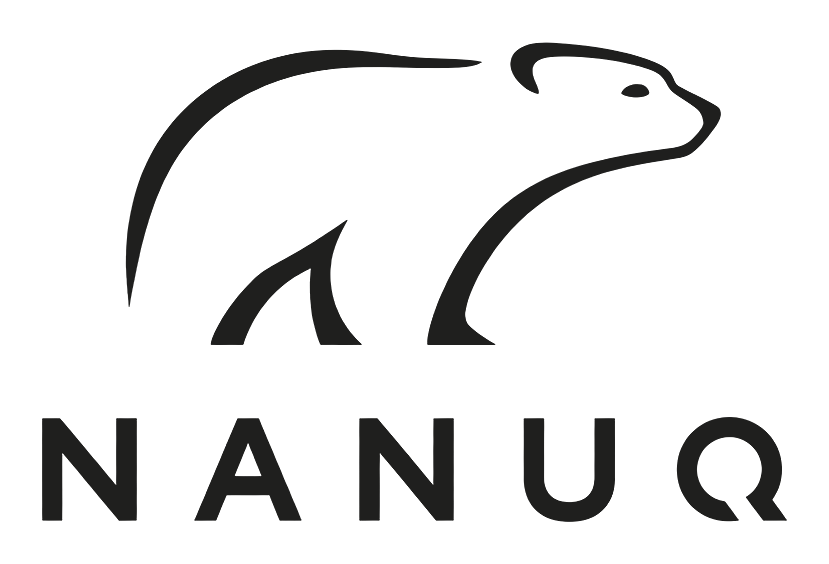 Logo Nanuq com símbolo de urso polar